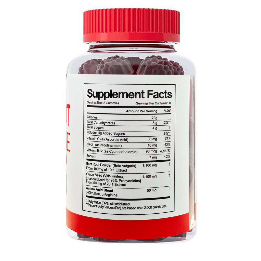 Multi-Function Gummies for Energy, Circulation, Stress Balance & Digestive Health
