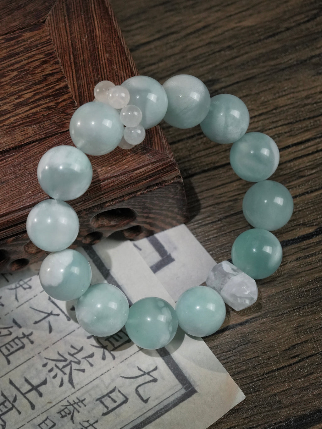 Natural Aquamarine High Energy Bracelet Protection Helpful People Luck Smooth Deals & Career Success