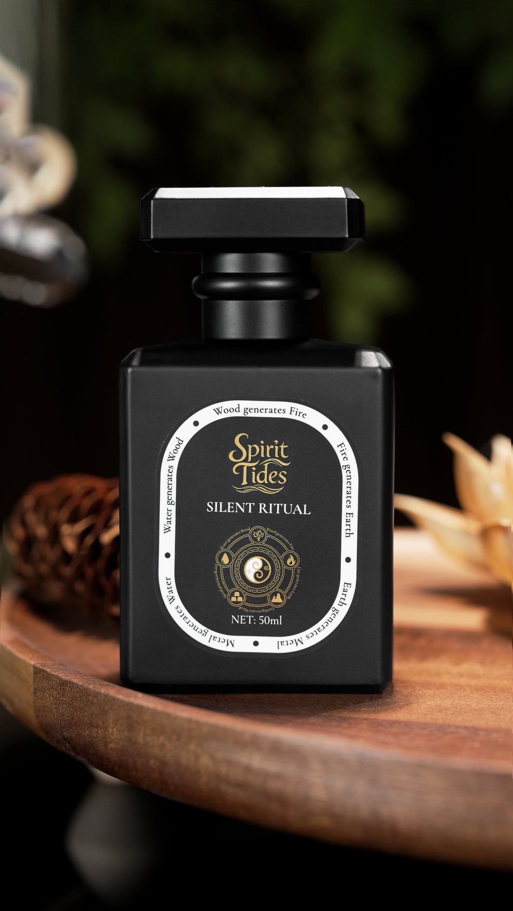 Spirit Tides Silent Ritual Perfume Five Elements Inspired Fragrance Calm Defensive Energy Aura Stabilizing Scent
