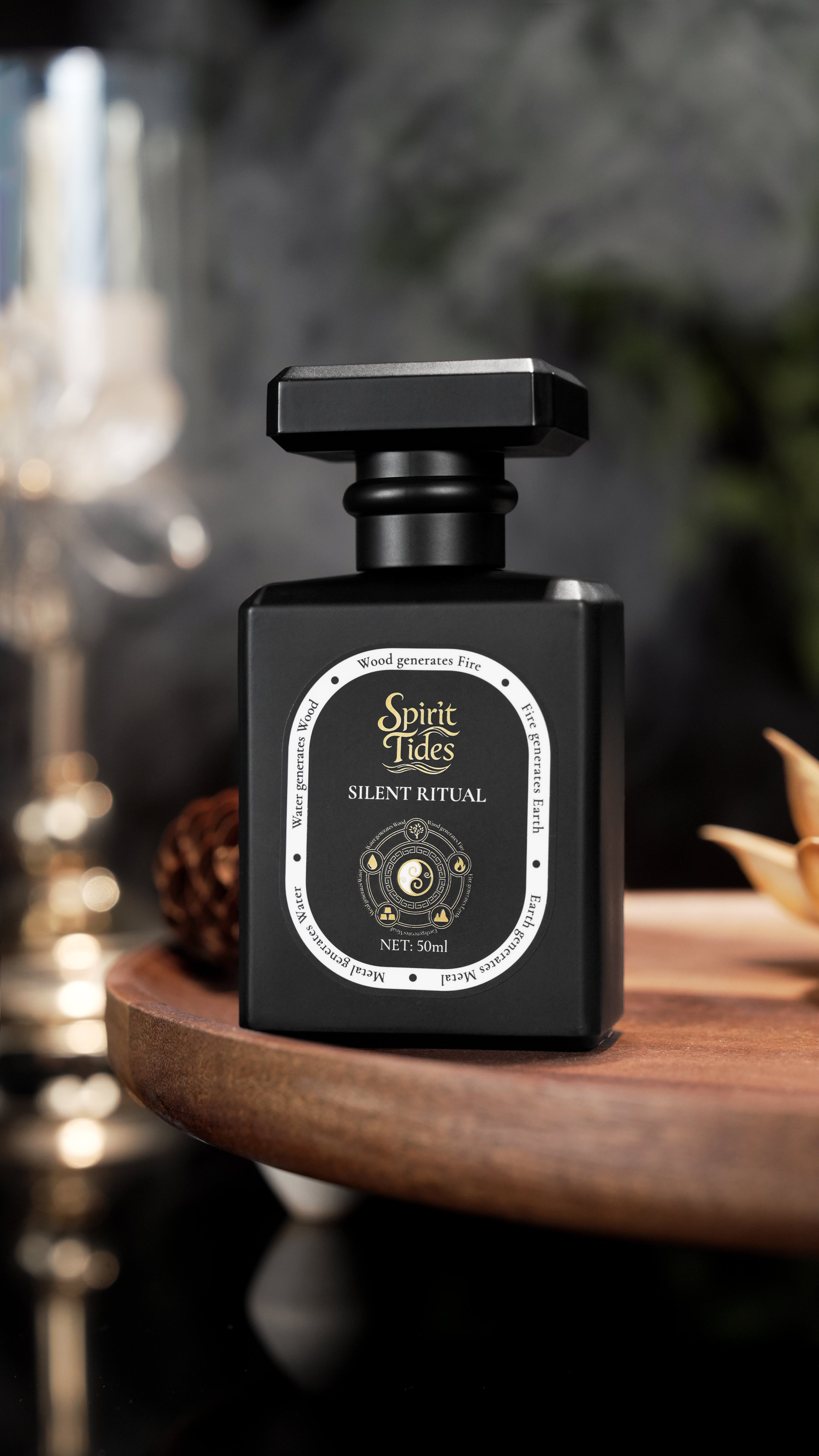 Spirit Tides Silent Ritual Perfume Five Elements Inspired Fragrance Calm Defensive Energy Aura Stabilizing Scent