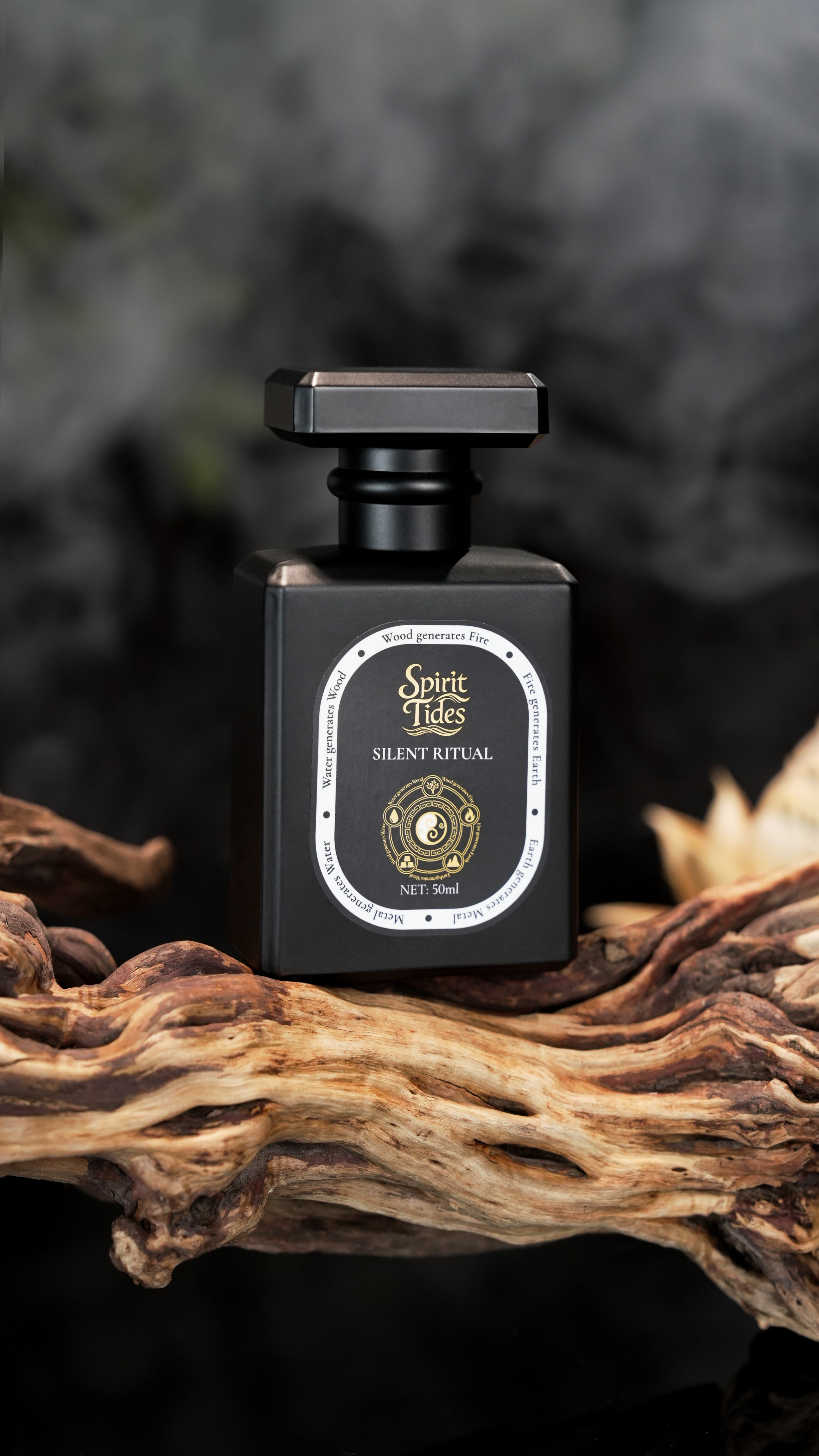 Spirit Tides Silent Ritual Perfume Five Elements Inspired Fragrance Calm Defensive Energy Aura Stabilizing Scent