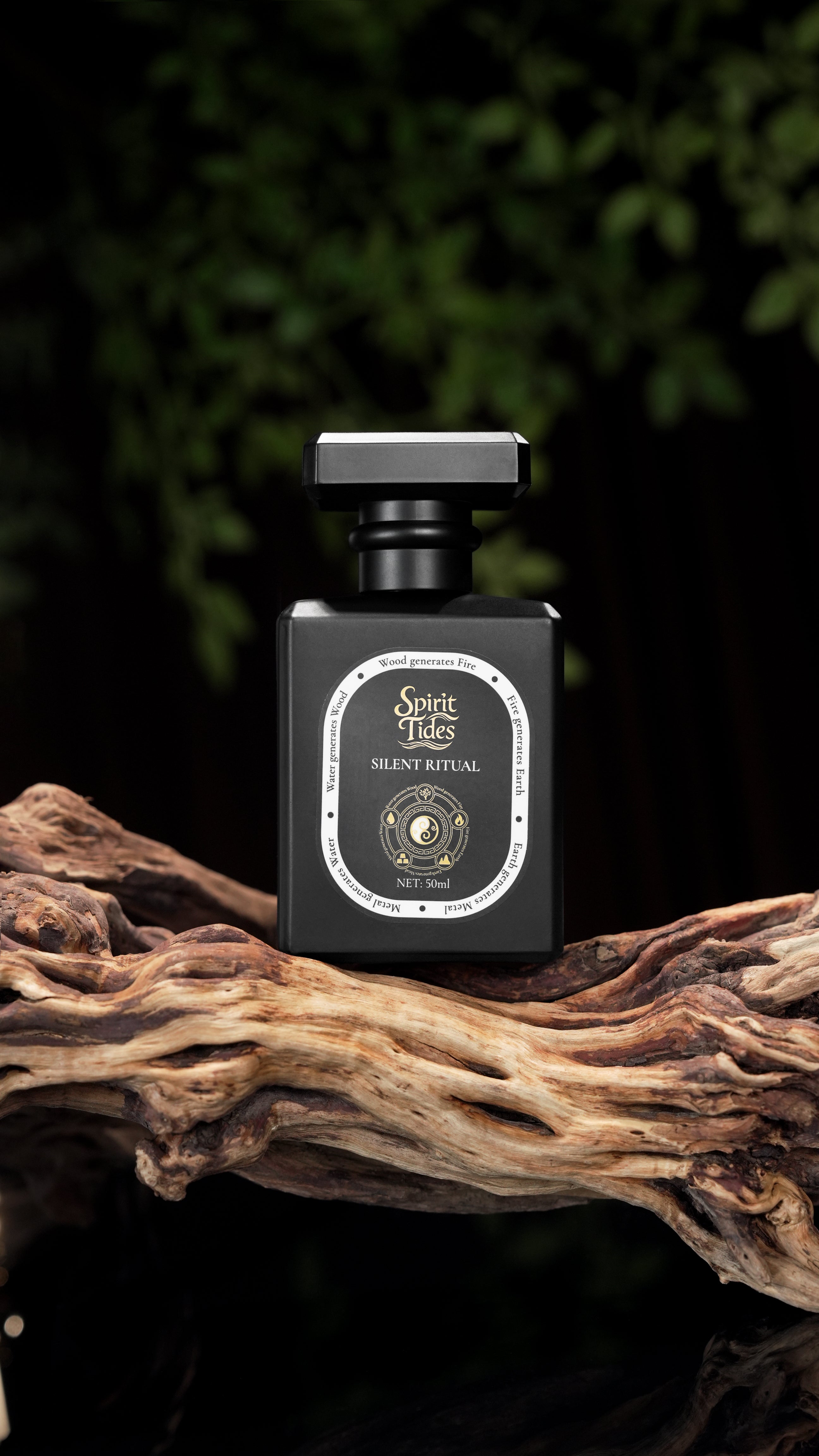 Spirit Tides Silent Ritual Perfume Five Elements Inspired Fragrance Calm Defensive Energy Aura Stabilizing Scent