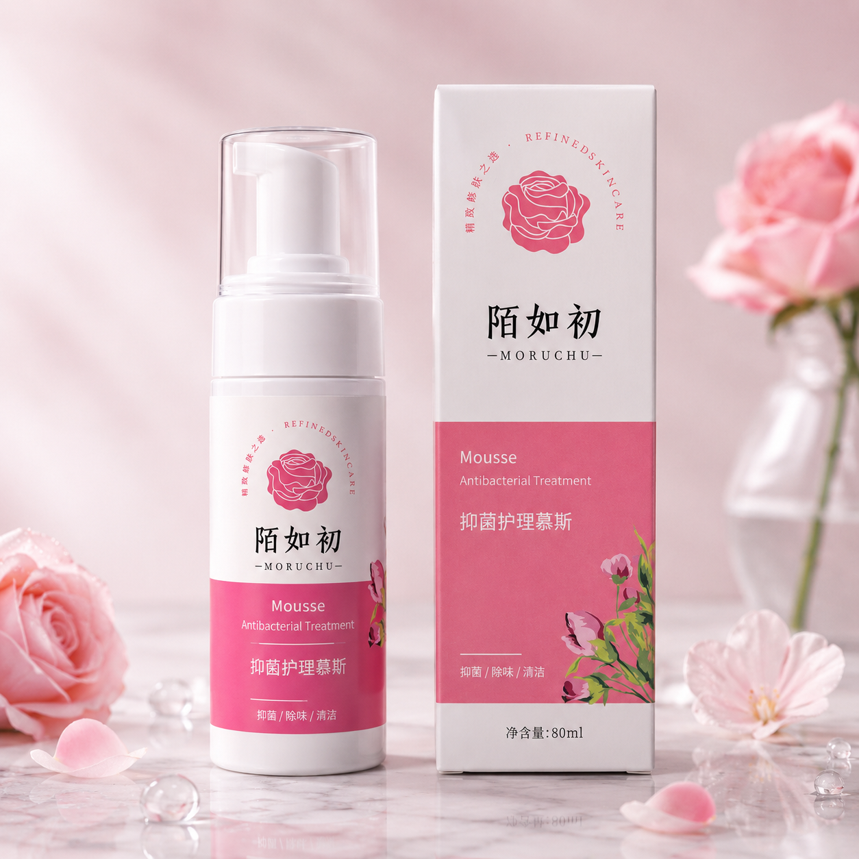 Odor & Itch Relief Intimate Care Mousse 100% Natural Herbal Ingredient