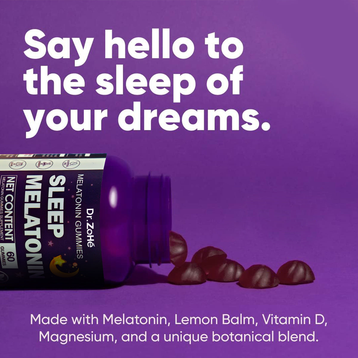 Fall Asleep Faster, Stay Rested Longer – Melatonin Gummies for Natural Sleep Support