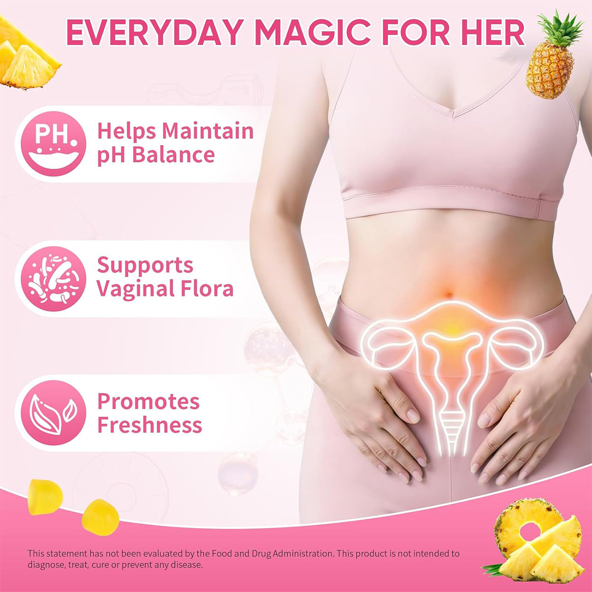 Women’s Probiotic Gummies | Supports Gut Health, pH Balance & Daily Feminine Wellness