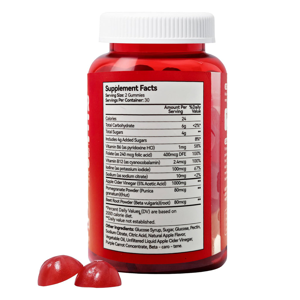 Apple Cider Vinegar Gummies – Digestive Support, Bloating Relief & Daily Wellness, Sugar Free