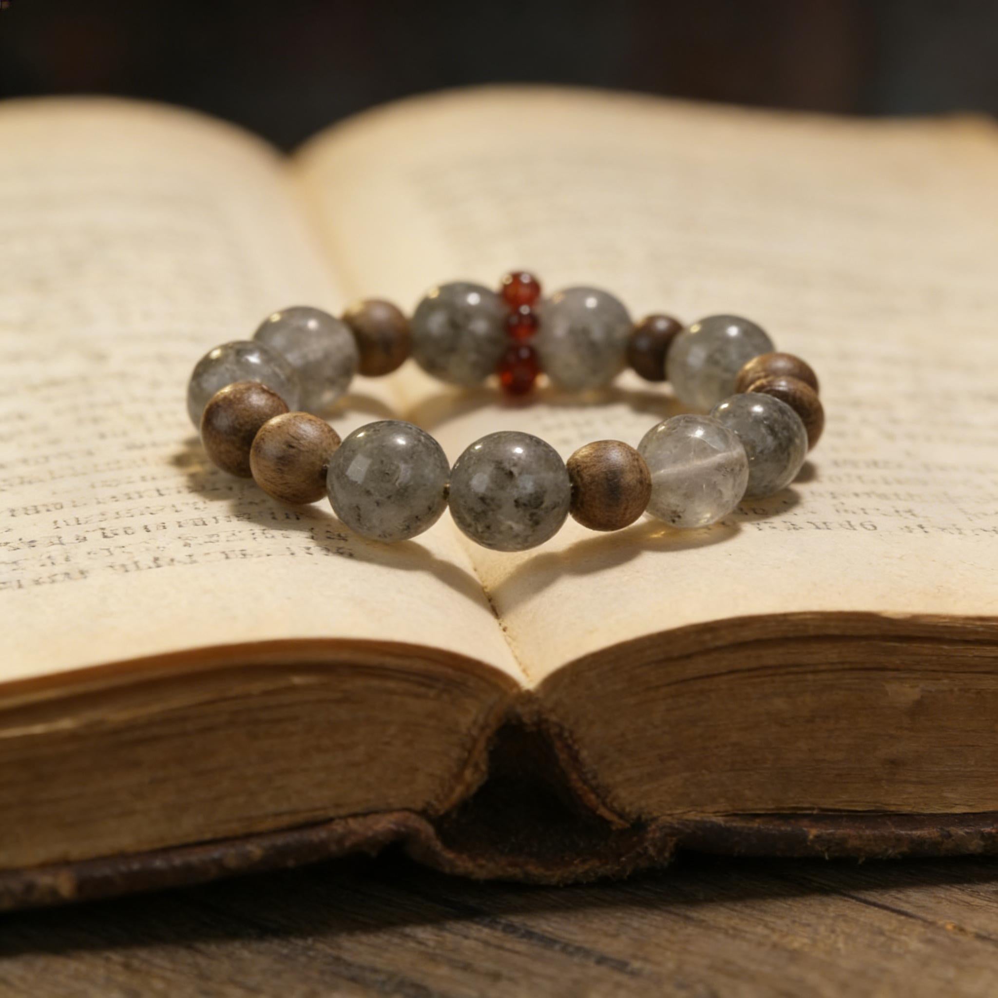 Natural Green Phantom Clear Quartz Bracelet Business Luck Wealth Expansion & Prosperity Energy