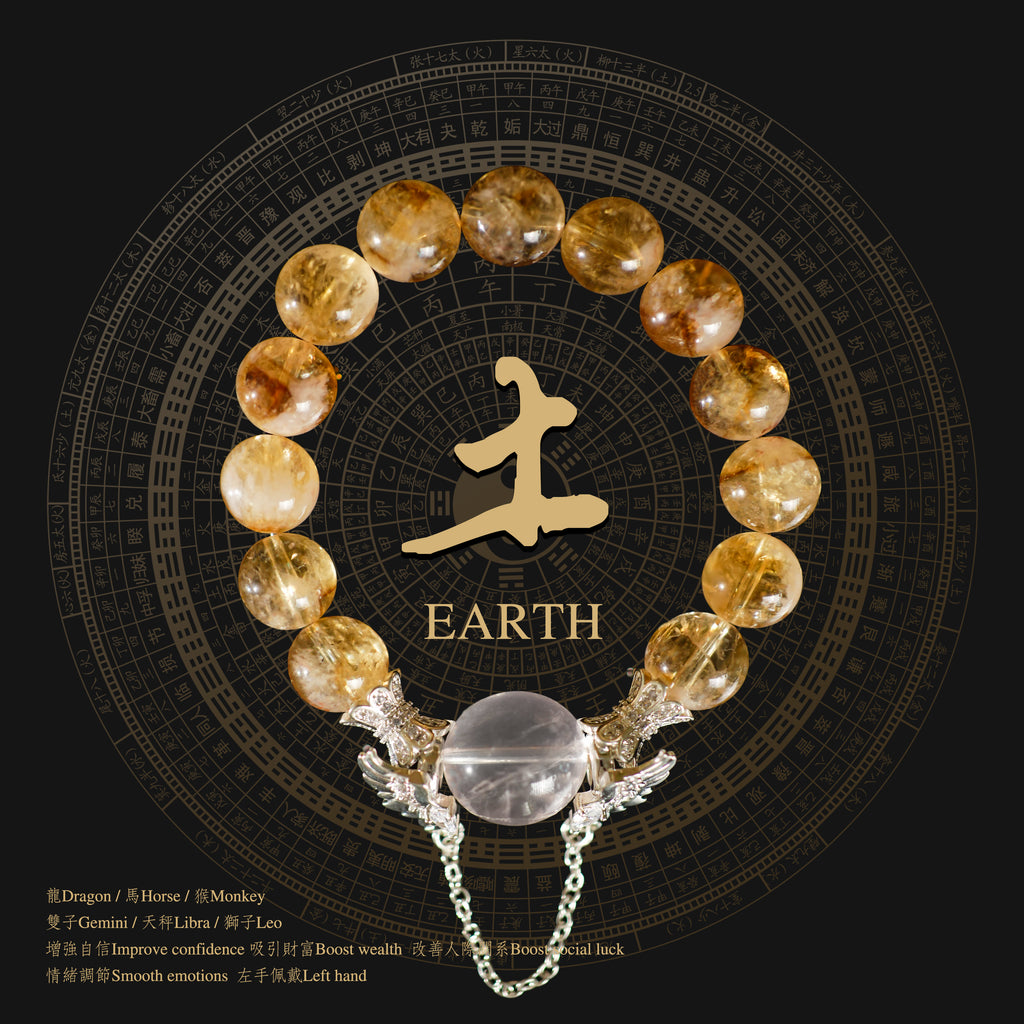 Natural Golden Citrine Crystal Bracelet for Wealth Career Success and Abundance High Quality
