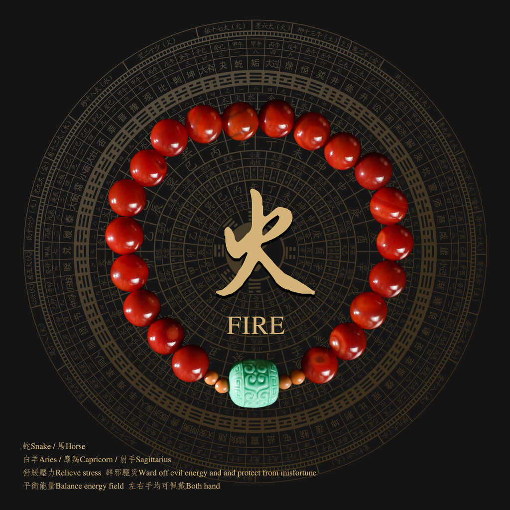 Natural Red Agate Crimson Guardian Beads Bracelet for Luck Shift and Energy Boost