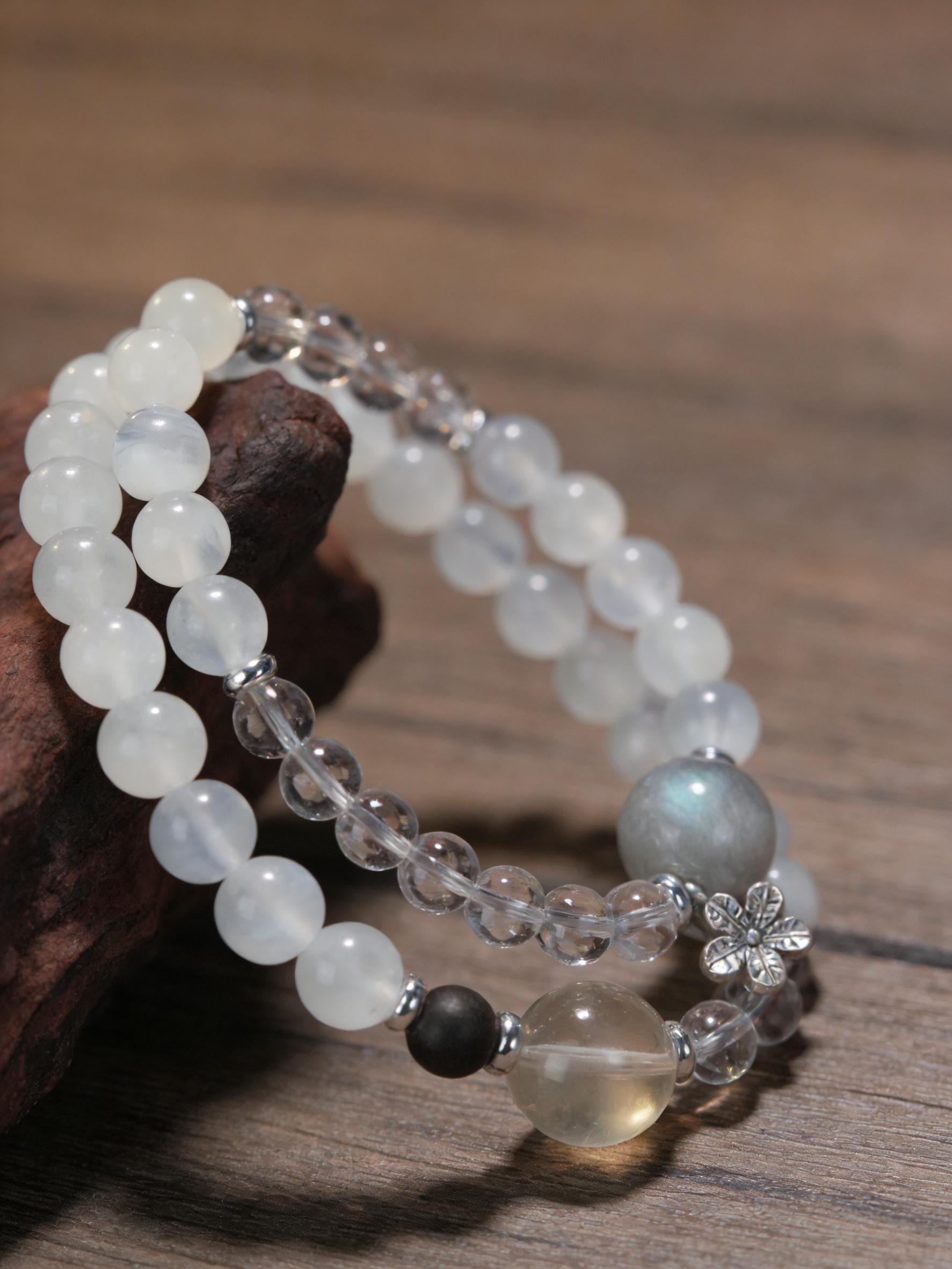 Natural Aquamarine  Bracelet Emotional Balance Clear Negativity Bring Good Fortune LIMITED EDITION ONLY 5
