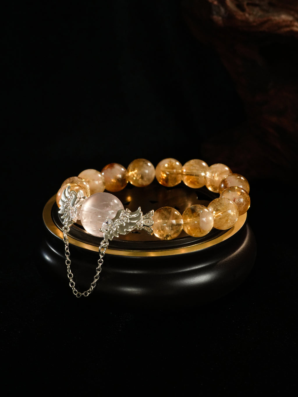 Natural Golden Citrine Crystal Bracelet for Wealth Career Success and Abundance High Quality