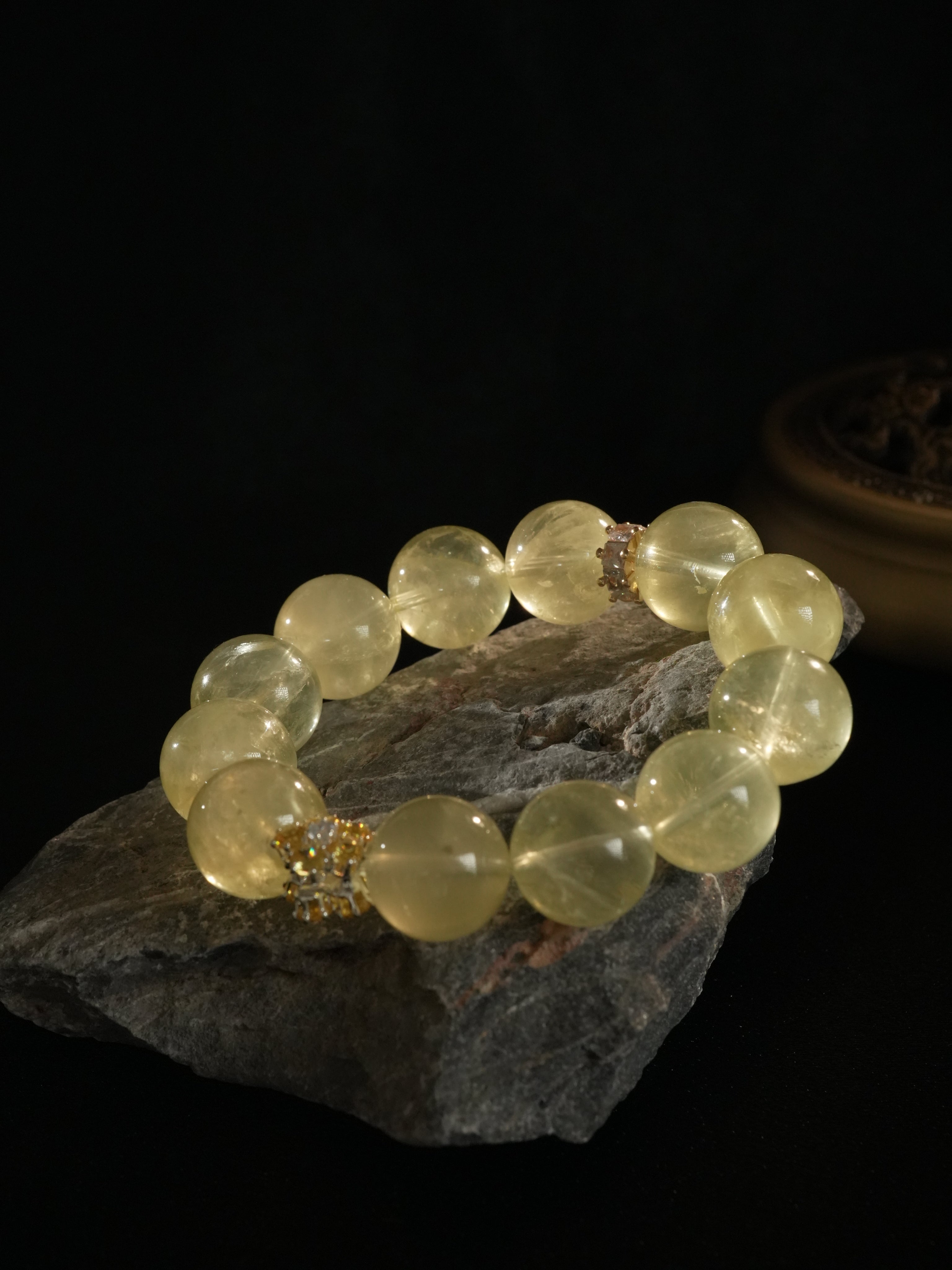Natural Lemon Citrine Crystal Bracelet Attract Wealth and Abundance High Energy Strong Power LIMITED EDITION ONLY 5