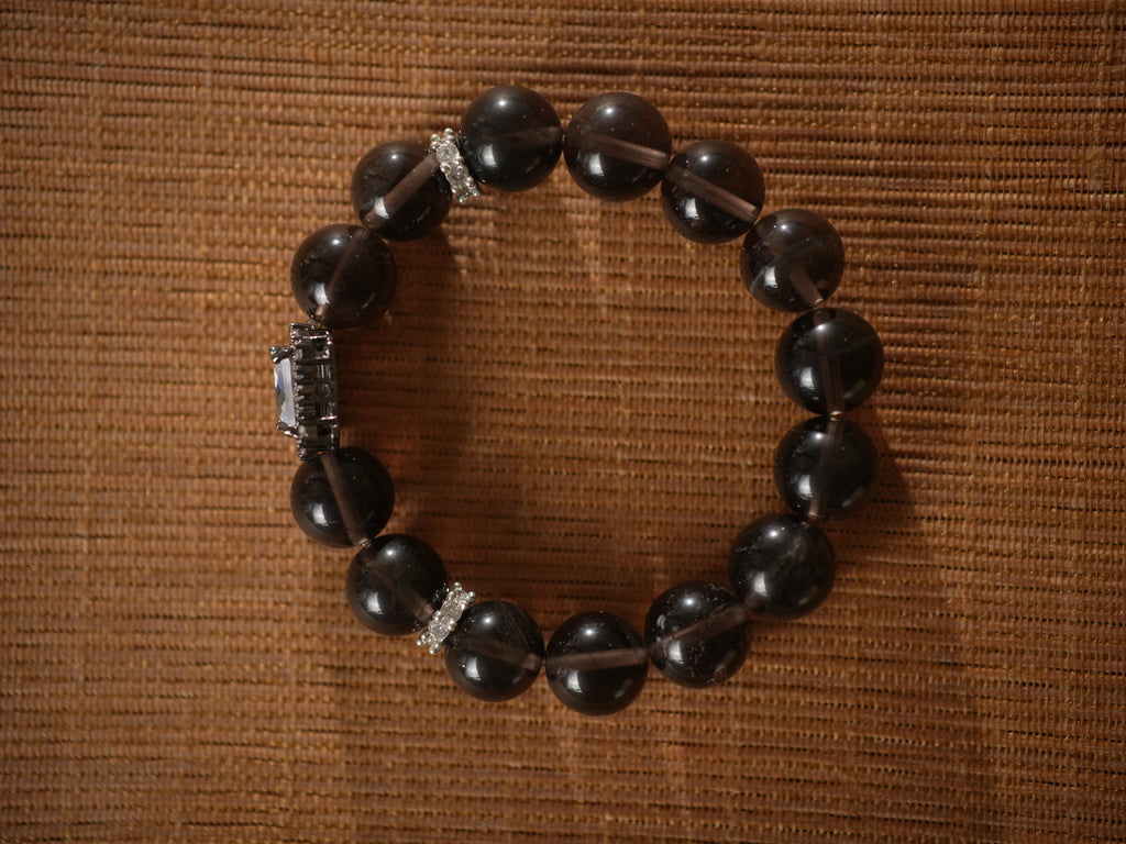 Protect Your Energy Natural Crystal Black Obsidian Bracelet Absorb Negative Energy