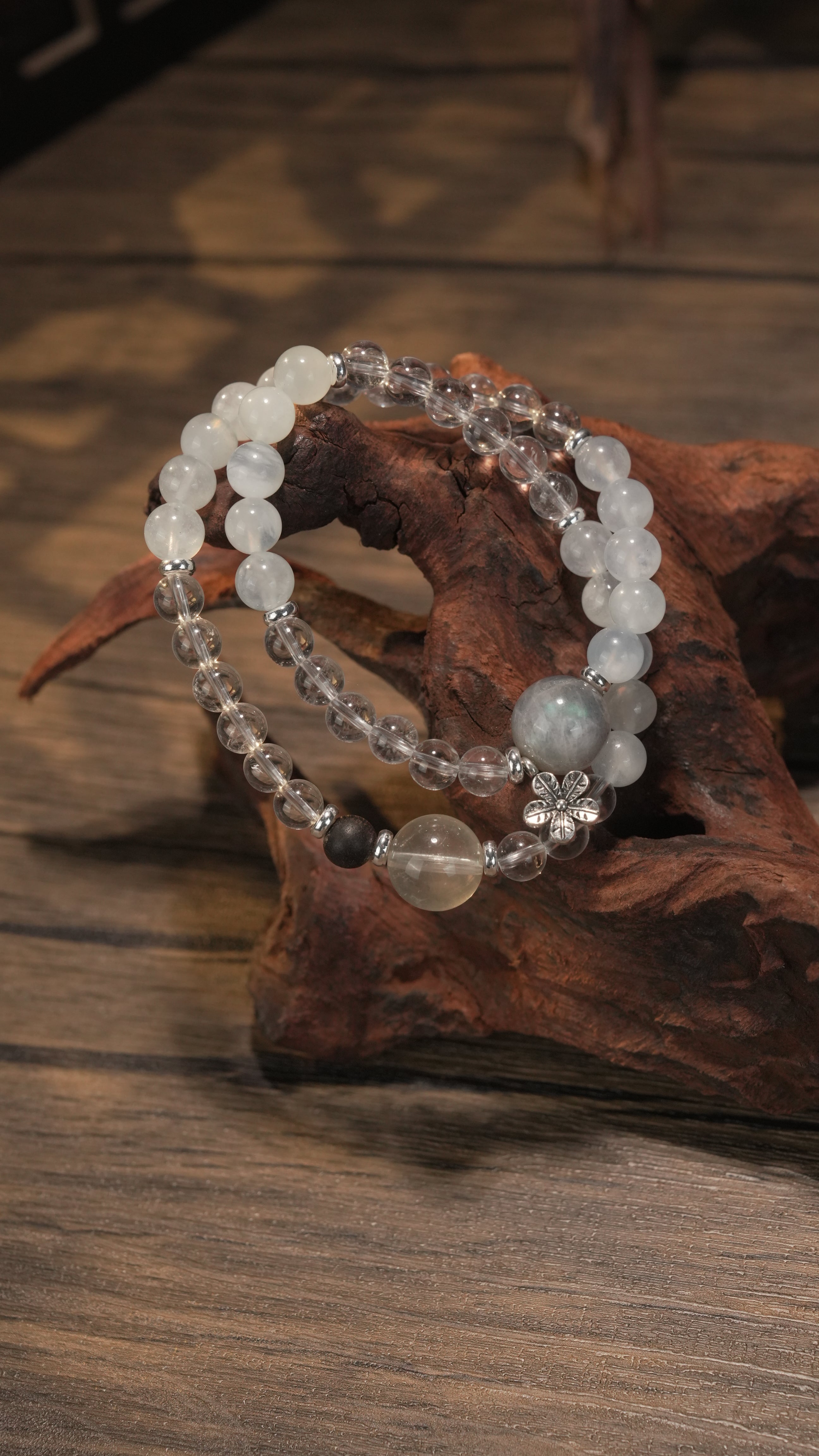 Natural Aquamarine  Bracelet Emotional Balance Clear Negativity Bring Good Fortune LIMITED EDITION ONLY 5