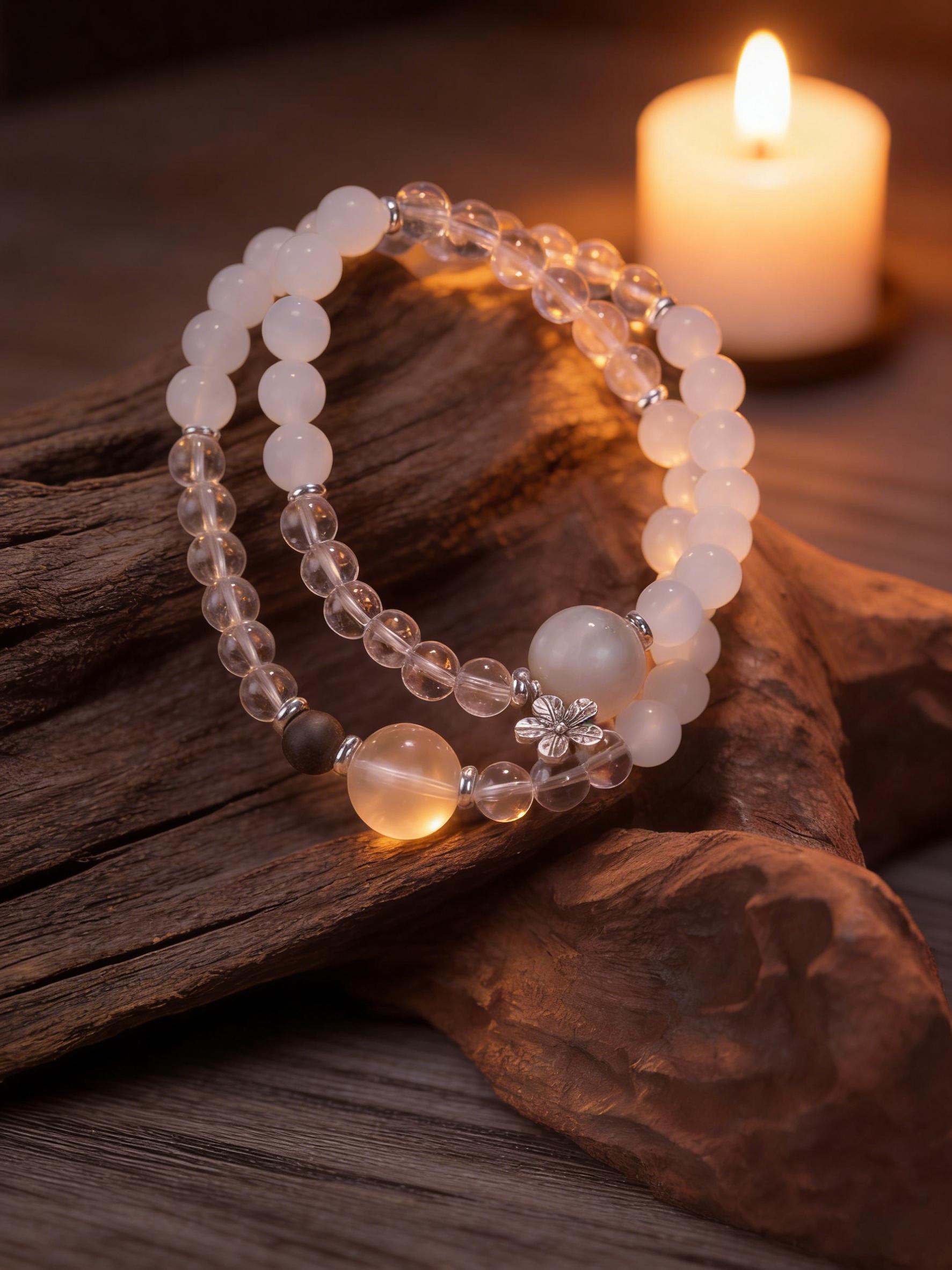 Natural Aquamarine  Bracelet Emotional Balance Clear Negativity Bring Good Fortune LIMITED EDITION ONLY 5