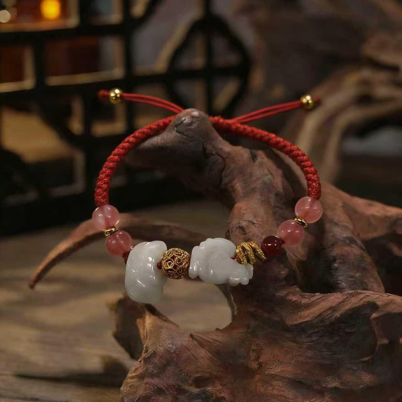 Four Zodiac Guardian Jade Bracelets Protect Horse Rabbit Ox Rat Premium Crafted Personal Protection Luck Boost Daily Wear Gift Ready